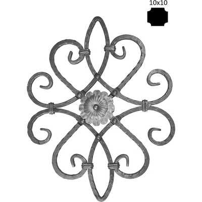 Ornament 530x420 mm, 10x10mm, obojstranný