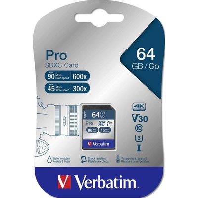 Verbatim SDXC UHS-I U3 64GB 47022