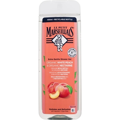 Extra Gentle Shower Gel Organic White Peach & Organic Nectarine от Le Petit Marseillais Унисекс Душ гел 400мл