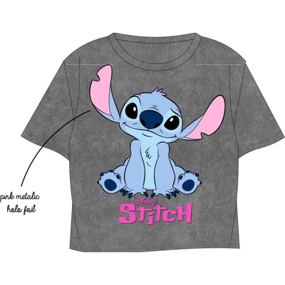 E PLUS M Dívčí tričko LILO A STITCH 5202D047 šedé