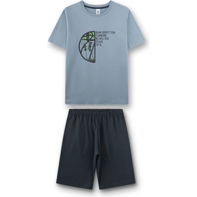Sanetta Детско ежедневно термо бельо Sanetta Kid's Pyjama 1/2 246167 Everyday base layer - Ashley Blue - размер 128 (EU) (714-1834-0111)