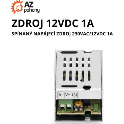 ZDROJ 12VDC 1A - spínaný napájecí zdroj 230VAC/12VDC 1A