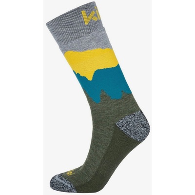 Kilpi Цветни многофункционални туристически чорапи Kilpi NORS-U Kilpi | Zelen | МЪЖЕ | 35-38