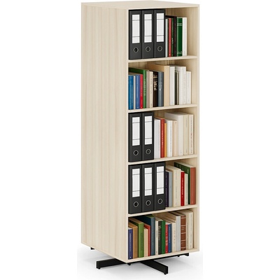 B2B Partner Otočný regál, 680×680×1932 mm 2x 5 polic, dub přírodní