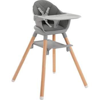 Image 1 of KikkaBoo Стол за хранене 6в1 Woody Grey 2024 (kikka-31004010173)