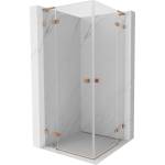 Mexen Lunar L Duo душ кабина с врата 115 x 115 см, прозрачна, матирана мед - 834L-115L-115P-65-00 (834L-115L-115P-65-00)