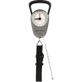 Worldpack Závěsná manuální váha a metr na zavazadla stříbrno-černá