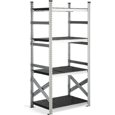 AJ Produkty Regál Transform V 1970 x Š 900 x H 600 mm černé police