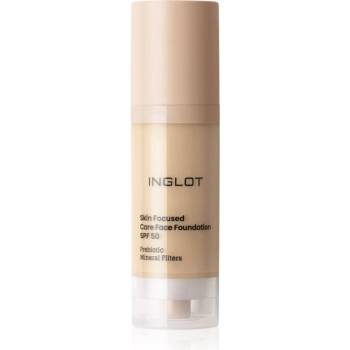 Inglot Skin Focused Care Face Foundation SPF 50 фон дьо тен SPF 50 цвят 301 Light Olive 30ml