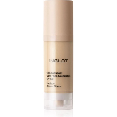 Inglot Skin Focused Care Face Foundation SPF 50 фон дьо тен SPF 50 цвят 301 Light Olive 30ml