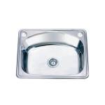 Inter Ceramic Кухненска мивка ick d6248p/6046 - алпака, едно корито с плот (ick d6248p/6046) Мивка за вграждане
