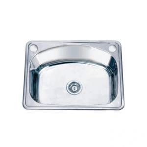 Inter Ceramic Кухненска мивка ick d6248p/6046 - алпака, едно корито с плот (ick d6248p/6046) Мивка за вграждане