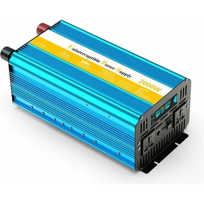 HOULI Power Inverter 12V/230V, 2000W/4000W, funkcia UPS, čistá sínusoida HPU2000S
