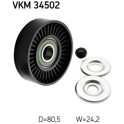 Vratná/vodiaca kladka rebrovaného klinového remeňa SKF VKM 34502