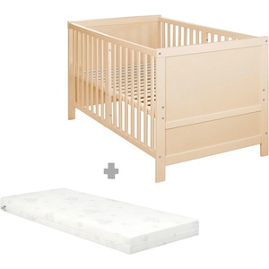 Roba Детско креватче 70x140 cm с регулируема височина в естествен цвят Easy Sleep - Roba (0194NA-M)