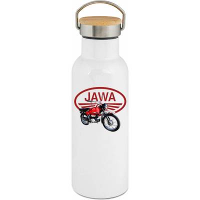 123TRIKO termoska Jawa Mustang červený logo V4 500 ml