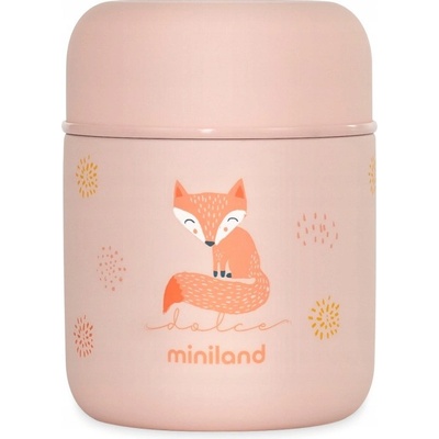 Miniland Termoska na jídlo růžová 280 ml