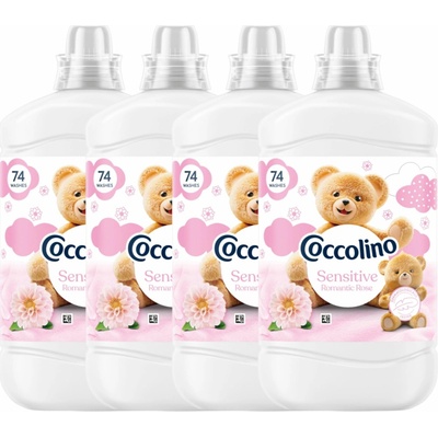 Coccolino Sensitive aviváž Romantic Rose 296 PD 4 x 1702 ml