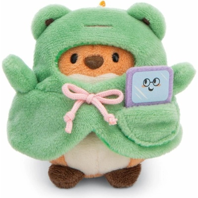 NICI MyMochi Liška Geeks v kostýmu žabky a videohrou set dárkové balení 8 cm