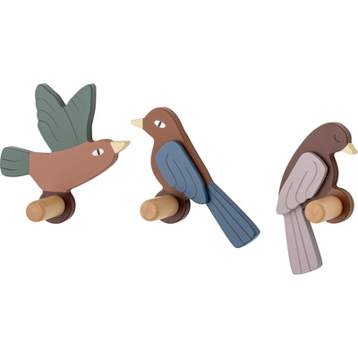 Bloomingville Куки за стена Lewi птици 3 бр (82054427)