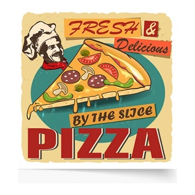 Plagát Pizza 30x30 - 77331