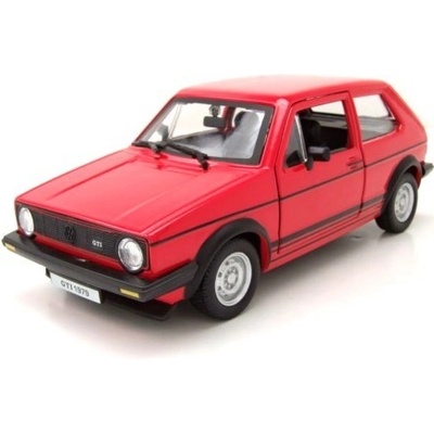 Bburago VW Golf MK1 1974 červený 1:24
