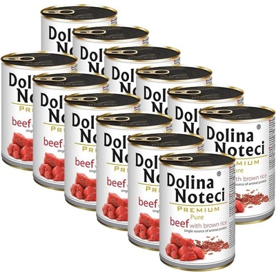 Dolina Noteci Premium Pure hovädzie s hnedou ryžou 12 x 400 g