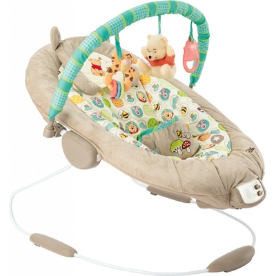 Bright Starts ležadlo vibrujúce s melódiou Winnie the Pooh Dots & Hunny