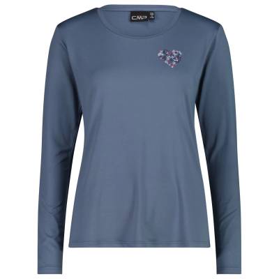 Дамска спортна тениска CMP Women's L/S T-Shirt Sport shirt - Space - размер 46 (EU) (916-5839-0317)