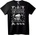 NOONEBRAND Тениска Коледен Череп и Колела - 7XL, Black