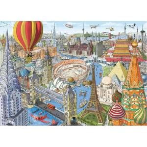 Ravensburger - Puzzle Around The World in 80 Days - 1 000 piese