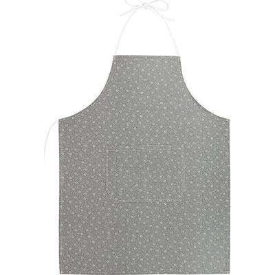 Bellatex Kuchyňská zástěra Adéla zástěra 67x84 cm Pnoucí kvítek šedá