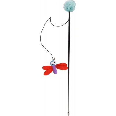 Flamingo Happy Firefly Dangler Firefly Mix играчка за котки, въдичка с звънче на еластична лента - 1 бр, Белгия - 1030499