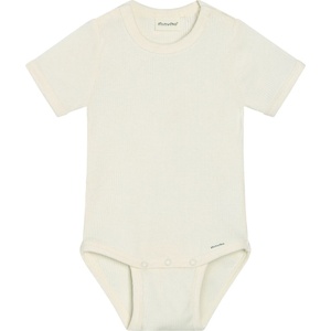 Minymo Детско ежедневно термо бельо Minymo Kid's Body S/S Rib Body - Vanilla Ice - размер 80 (EU) (714-1855-0314)