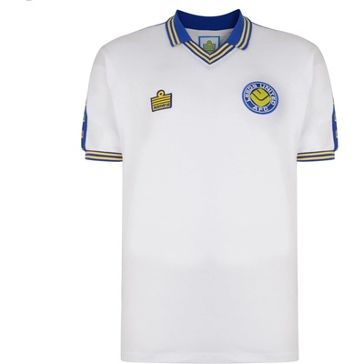 Score Draw Футболна фланелка Score Draw Score Draw Leeds United Home Shirt 1978/79 - White/blue