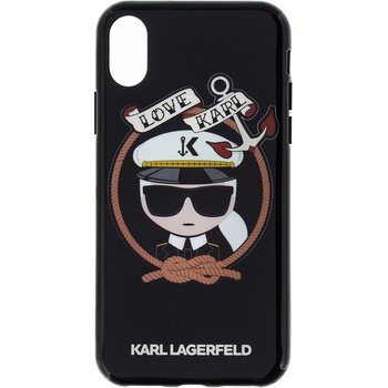 Púzdro Karl Lagerfeld Karl Sailor TPU Case iPhone X čierne