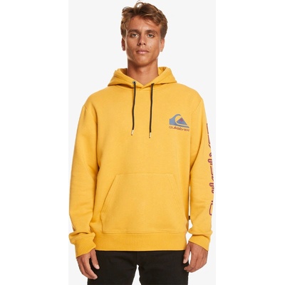 Quiksilver OMNI LOGO MUSTARD mikiny přes hlavu žlutá