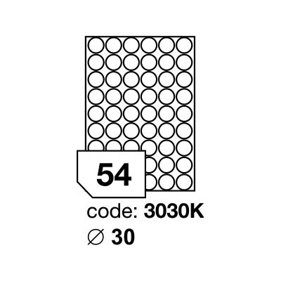 Rayfilm R0100.3030KA samolepící kulaté průměr 30mm bílé 100 listů – Zbozi.Blesk.cz