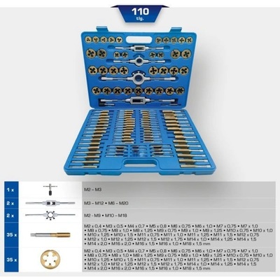 Sada - řezačka závitů KS TOOLS BT101985