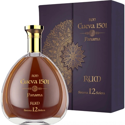 Ron Cueva 1501 Panama Sistema 12 Solera 40% 0,7 l (karton)