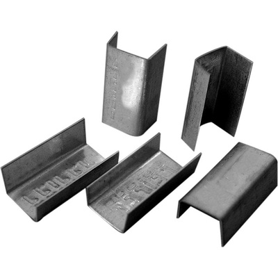 3500 ks - Spona viazacia plechová 10 mm pre pásku polypropylénovú šírka 10 mm