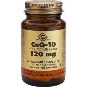 Solgar Хранителна добавка, Solgar Vegetarian CoQ-10 Gluten Free 120mg 30 veg. caps