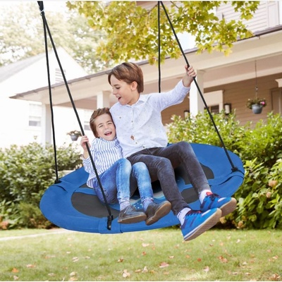 Costway Dětská houpačka hnízdo Blue Whale 100 cm