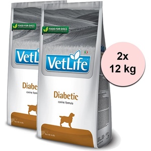 Vet Life Natural Diet Dog Diabetic 2x12 kg
