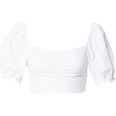 Monki Блуза бяло, размер 46