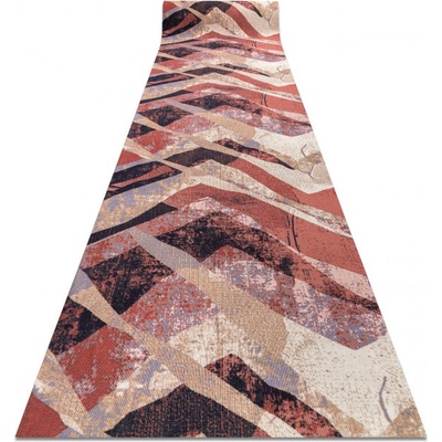 Nej-koberce DIGITAL WEAVES Vlny béžový / růžový metráž 65 cm