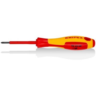 KNIPEX Отвертка PH 0, VDE 1000V жълто-червена ръкохватка 162мм, Knipex (K982400)