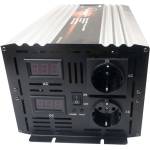 Houli Power Inverter инвертор на напрежение от 12V на 230V, 4000W/8000W, чиста синусоида, 2 контакта (HPZD0040U 12V/50Hz/230V/EU)