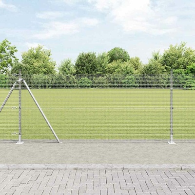 vidaXL Svařovaná drátěná plotina s betonovou základnou 50 x 0,8 m