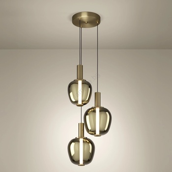 EGLO 390465 - димируема LED люстра FRUITERA LED/5W/230V+2xLED/6, 5W+ 3xLED/1, 6W златна (EG390465)